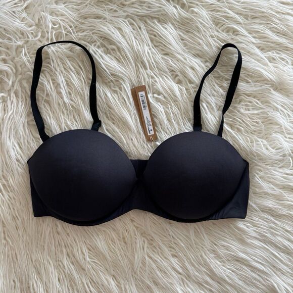 Skims Ultimate Push Up Strapless Bra Onyx Size 38C - Picture 2 of 7